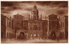 London Uk The Horse Guards~R J Dymond Artist~Charles Worcester Photo Postcard - £8.65 GBP