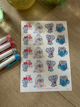 Koala Bears Love III | Love | Homemade Vinyl Glossy Waterproof Sticker Sheet - $3.22