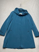 Coldwater Creek Womens All-Season Trench Coat PL Teal Vest lining Winter Coat - $109.99