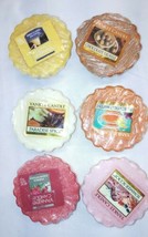 Yankee Candle Lot 6 mixed Scents Wax Melt Tarts Chocolate fruity flowery discont - £12.65 GBP