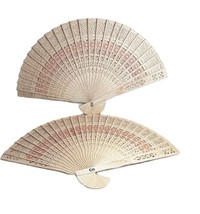 2 Piece Set NEW Chinese - Japanese Bamboo Designed folding Fan HAND FAN  - $187.97 MXN