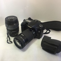 Genuine OEM Canon EOS 30D 8.2MP Digital SLR Camera w/55-250mm and 17-85mm Lens  - $236.61