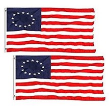 2 Pack 3x5 ft. 100% Polyester Sharp and Vivid Color Outdoor USA Betsy Ross Flag - £22.01 GBP