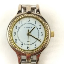 Carriage By Timex Womens Gold Tone Watch Vintage Needs Battery - £7.87 GBP