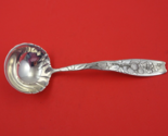 Berry by Whiting Sterling Silver Gravy Ladle with Raspberry Motif 7 3/4&quot; - £302.83 GBP