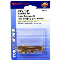 Master Plumber 403592 MP Toilet Bolt, 1/4-Inch X 2-1/4-Inch - $23.78 CAD