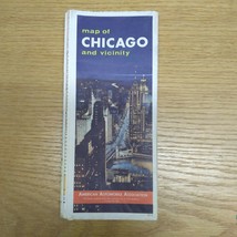 Map of Chicago and Vicinity by AAA Travel 1961 - £11.13 GBP