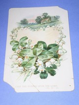 Ireland Religious Greeting Card Vintage 1900&#39;s Cottage Flowers - $12.99