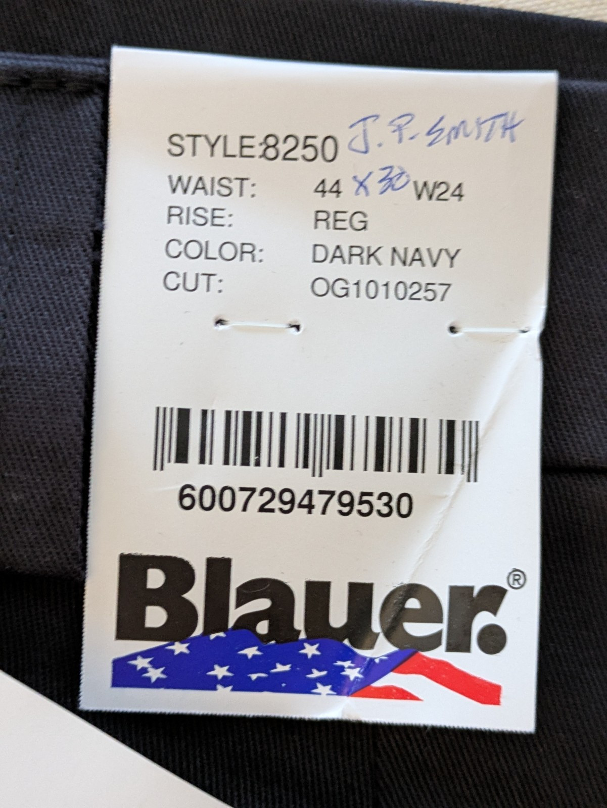 Pantaloni Blauer 8250 4 Tasche 100% Cotone Blu Scuro 44 X 30 Reg OG1010257 NUOVO Item image 3