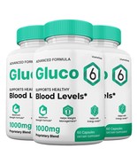 Gluco 6 Blood Support Capsules, Gluco6 Pills All Natural Formula (3 Pack) - $50.78 CAD