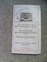 Vintage 1920s Booklet Bi Loop System Water Heating Radiator System - $18.81