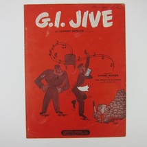 Sheet Music G.I. Jive Johnny Mercer Paul Weston Orchestra WWII WW2 Vintage 1943 - £7.86 GBP