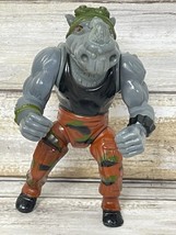 Vintage 1988 Tmnt Ninja Turtles Rocksteady Figure Incomplete - £10.14 GBP