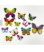 12PC 3D Butterflies Wall Stickers Decoration Wedding Home Decor Colors 2... - £7.48 GBP