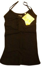 NWT Solid Black Energie Ribbed Juniors Tank Top - Size S - £1.99 GBP