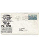 1951 250th Anniversary Founding of Detroit MI Stephen Anderson Cachet Sc... - £3.72 GBP