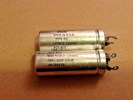 356-0035 ONAN MALLORY 140 MFD 125 VDC CAPACITOR 2pc LOT - $21.73