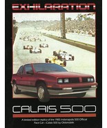 1985 Oldsmobile CALAIS 500 INDY Pace Car replica brochure catalog folder... - £4.79 GBP