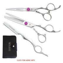 Washi bb master shear scissor set forged japanese hitachi v-10 steel haircut bun - $367.63