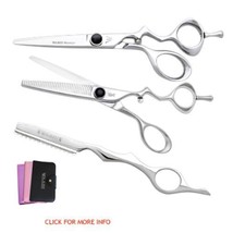 washi zip master precision shear scissor set japanese hitachi steel hair bun - £414.54 GBP