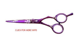washi purple lilac 9f09 scissor shear ONLY japanese 440c steel beauty ha... - £182.12 GBP