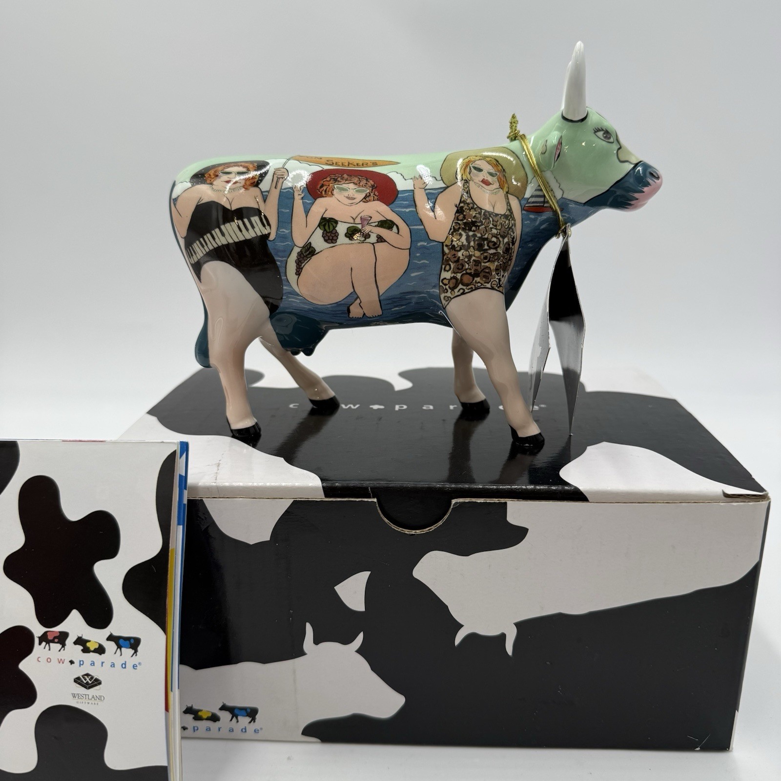 Cow Parade Westland Fun Seeker Cow Figurine By Janice Joplin Ceramic Giftware Item image 5