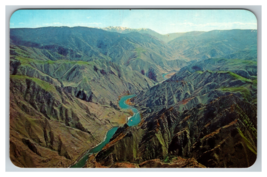 Snake River Canyon on Idaho Line in Hels Canyon Aerial View Postcard Unposted - £3.82 GBP