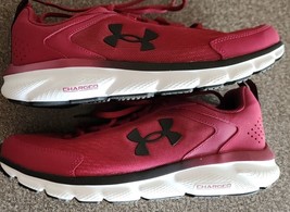Under Armour Charger Assert ~ Burgundy ~ Soft Sided ~ SIZE 10 ~ Low Top Sneakers - £43.86 GBP