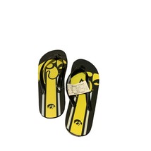 New Iowa Hawkeyes Flip Flop Sandals Forever Collectible Adult Medium Mens 11 12 - £9.32 GBP