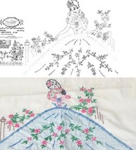 Southern Belle pillowcase applique &amp; embroidery pattern Wonderart 420   - £4.02 GBP