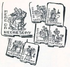 Old Fasion Lady DOW  dish - kitchen TOWELs  embroidery pattern mo2529  - $5.00