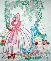 Crinoline Lady under Arbor embroidery pattern Deighton1511 - $5.00