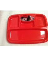 New Hard Plastic Disney Star Wars Divided Tray Plate Red Lot of 4  - £15.06 GBP