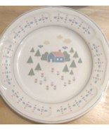 Home Sweet Home by Sango Tulips House Trees Salad Plate 7.5 &quot; Lot of 4 O... - £23.73 GBP