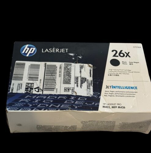 Genuine HP LaserJet CF226XC 26X Black Toner Cartridge Sealed New In Retail Box - $140.24