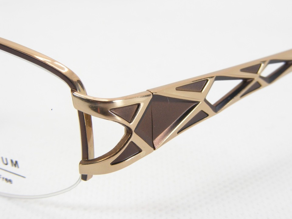 SKYLIGHT BI581-12 Gold / Bronze-Brown EYEGLASSES GLASSES BETA-TITANIUM 52-18-135 Item image 5