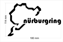 Nurburgring Sticker Vinyl Decal Many Colour   18cm x 11cm , 7 x 4.5 inch - £4.31 GBP