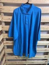Gildan DryFit Blue Polo Shirt Men&#39;s Size 5XL KG - $244.61 MXN