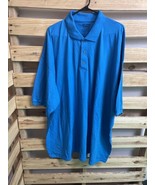 Gildan DryFit Blue Polo Shirt Men&#39;s Size 5XL KG - $244.61 MXN