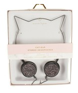 Black Stereo Headphones with Cat Ears and Bling Nanette Lepore NEW - €17,35 EUR