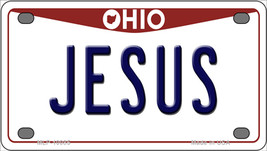 Jesus Ohio Novelty Mini Metal License Plate Tag - £11.74 GBP