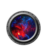 Crimson Space Cloud - Porthole Wall Decal - $14.00