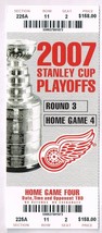 2007 NHL Playoffs Detroit red wings Round 3 Home Game 4 Phantom Ticket - £7.71 GBP