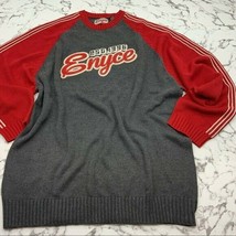 Men&#39;s Enyce Red Charcoal Grey Crewneck Sweater - $125.00