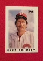 1986 Topps Mini Leaders Mike Schmidt #55 Philadelphia Phillies FREE SHIPPING - £1.98 GBP