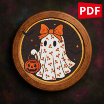Halloween Ghost in a Dress - Cross stitch pattern PDF - $5.00