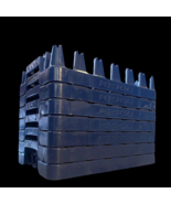 Pepsi Cola Crate Carrying Trays Lot 7 Blue Hard Plastic Vintage Soda Bot... - $130.54