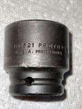 Vintage Proto Professional 07521 3/4&quot; Drive Shallow Impact Socket 1-5/16 6pt USA - £15.45 GBP