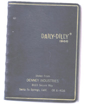 Book Calendar 1966 Daily Dilly Scheduler Book with Vintage Risque Cartoon Art - £26.30 GBP