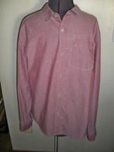 MEN&#39;S GUYS MODERN AMUSEMENT BUTTON-UP WOVEN SHIRT WASHED OUT RED NEW $54 - $36.99